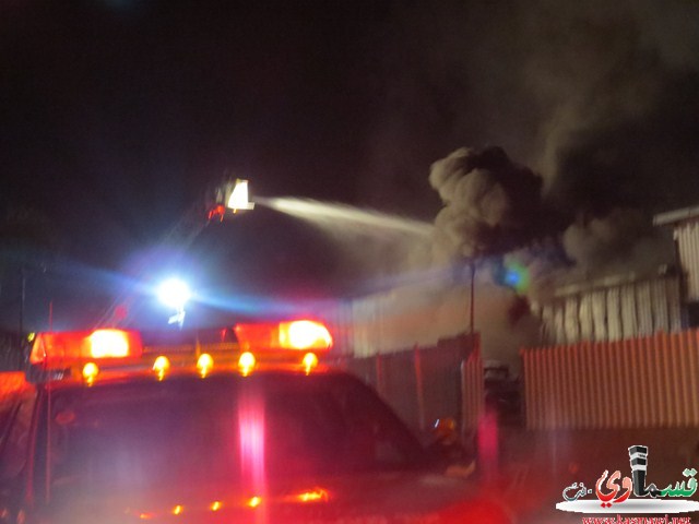 فيديو : حريق كبير جدا في مخازن لقطع الغيار لشركة تلدور 